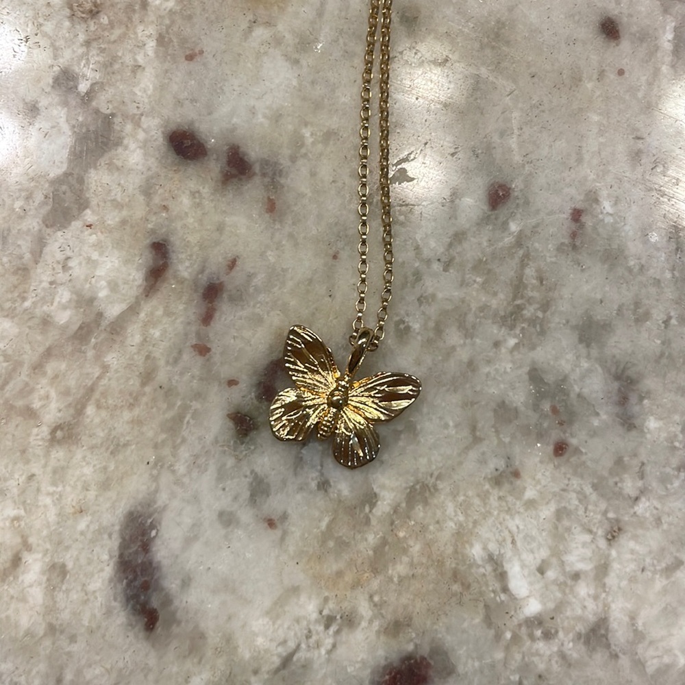 Electric Picks Butterfly Necklace